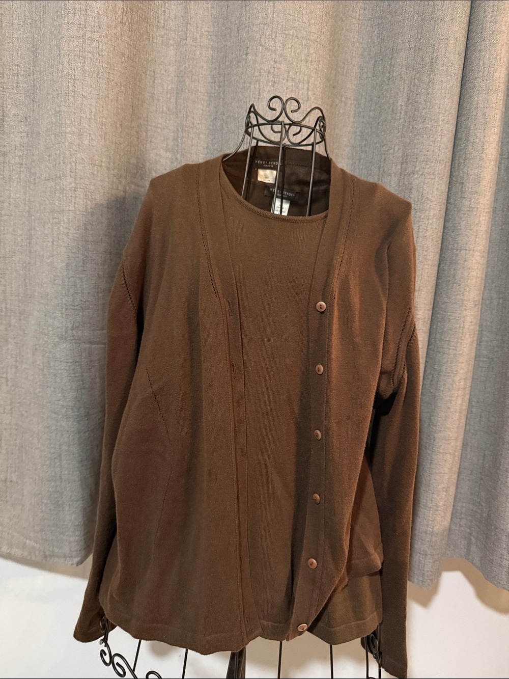 henri bendel Chocolate Brown Sweater Set